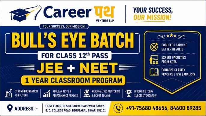 Bull's Eye Batch for 12th Passout - IIT/JEE NEET Droppers
